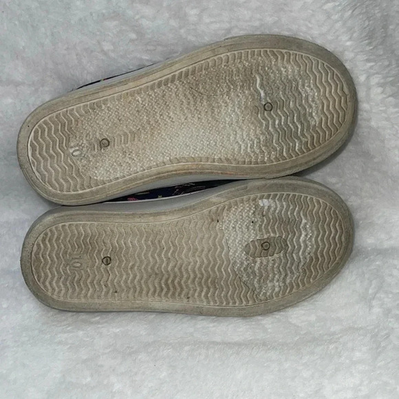 Girl Paris Blue Multicolored Unicorn Slip-On Shoes - Size 10 - Picture 6 of 6